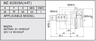 MZ-82805A（44T）